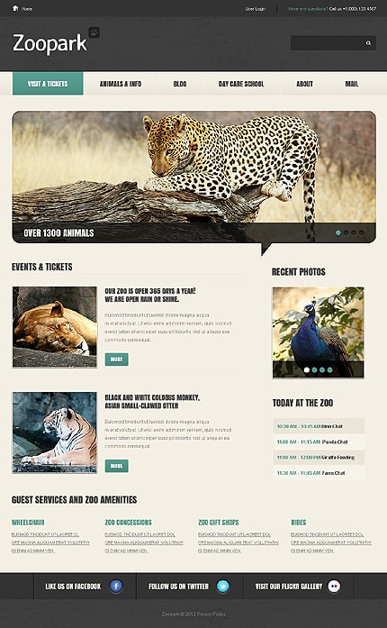 Zoo - Animal WordPress Themes