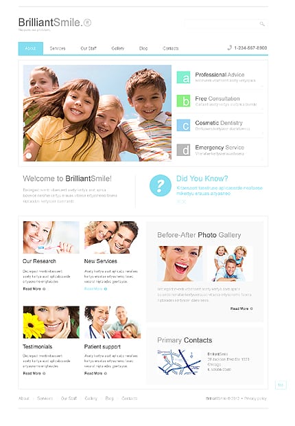 Dentistry Responsive Joomla Template