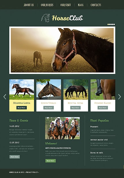 Horse WordPress Theme