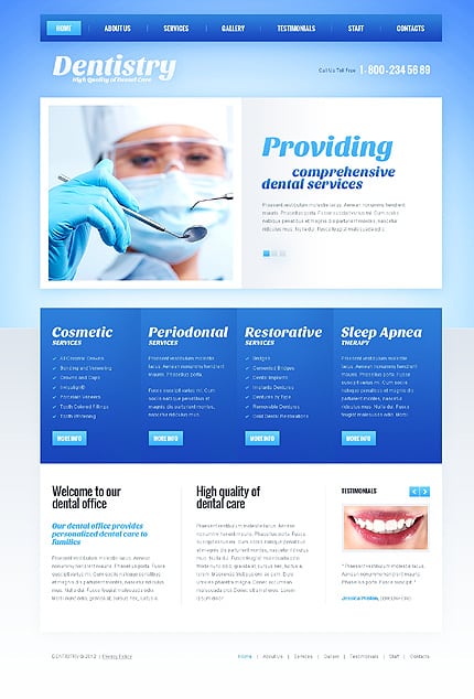 Dentistry Responsive Joomla Template