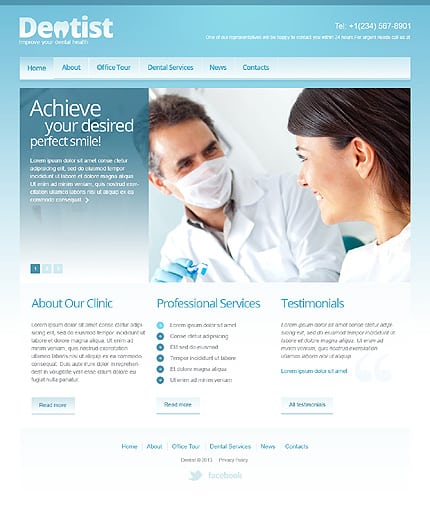 Responsive Dentistry Joomla Template