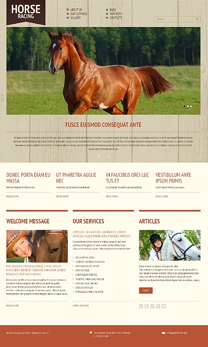 Horse Responsive WordPress Theme