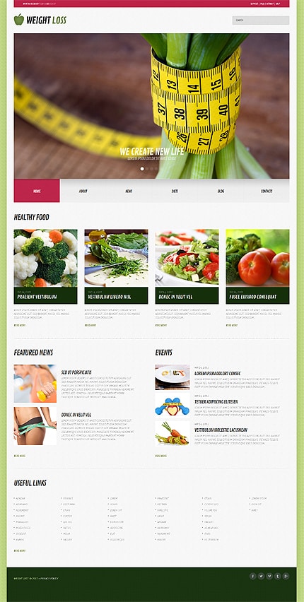 Weight Loss Responsive WordPress Theme