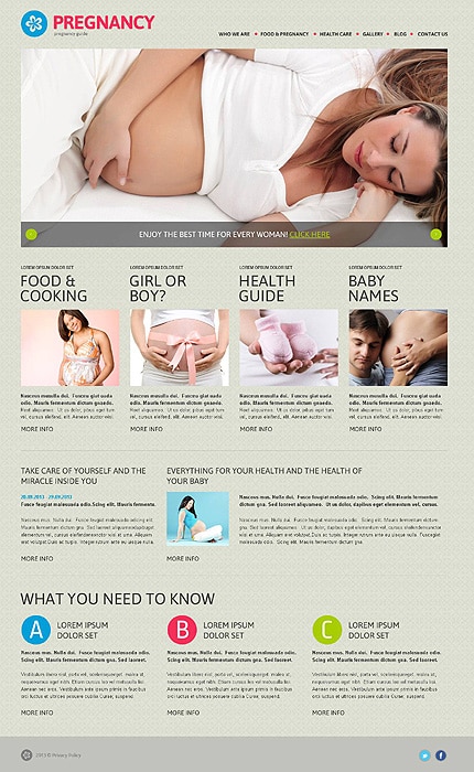 Pregnancy Responsive WordPress Theme