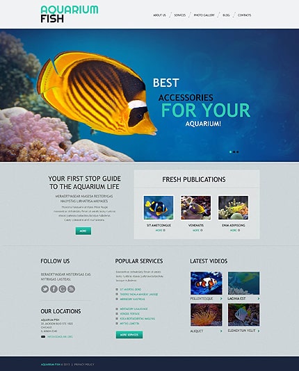 Fish Responsive WordPress Theme