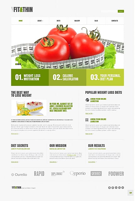 Weight Loss Responsive WordPress Theme