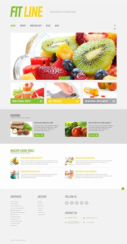 Weight Loss Responsive WordPress Theme