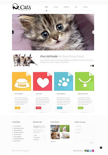 About Cats WordPress Theme