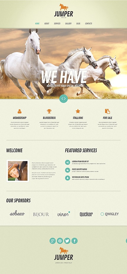 Horse Responsive WordPress Theme