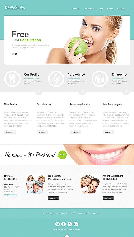 Dentistry Responsive Joomla Template