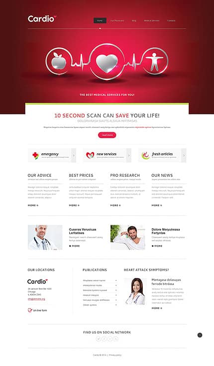 Medical Services Joomla Template