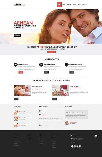 Dentistry WordPress Theme