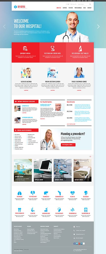 Ambulance Responsive Joomla Template