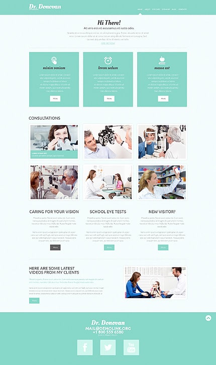 Optometrist's WordPress Theme