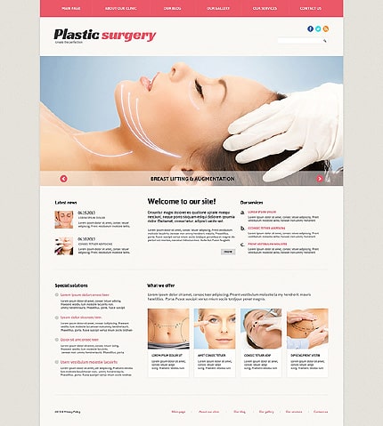 Plastic Surgery Responsive Joomla Template