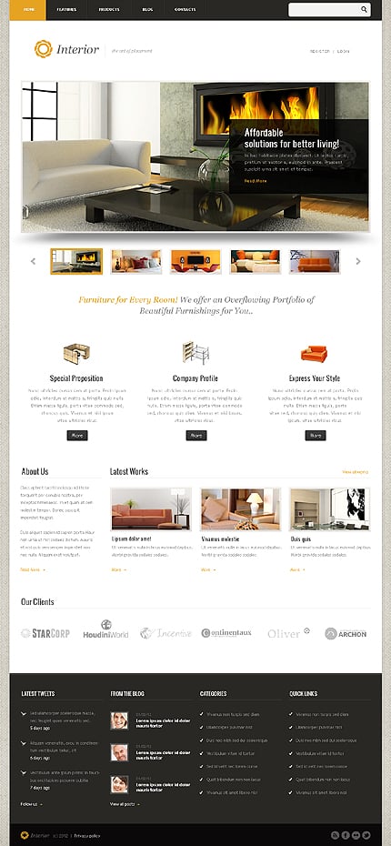 Interior Design WordPress Theme