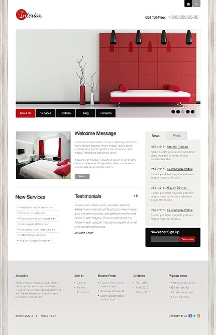 Interior Design WordPress Theme