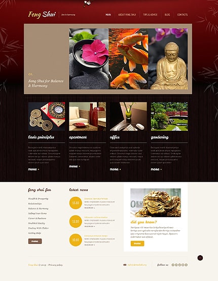 Peaceful Feng Shui WordPress Theme