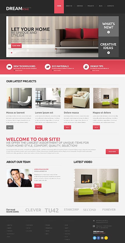 Interior Design Responsive WordPress Theme