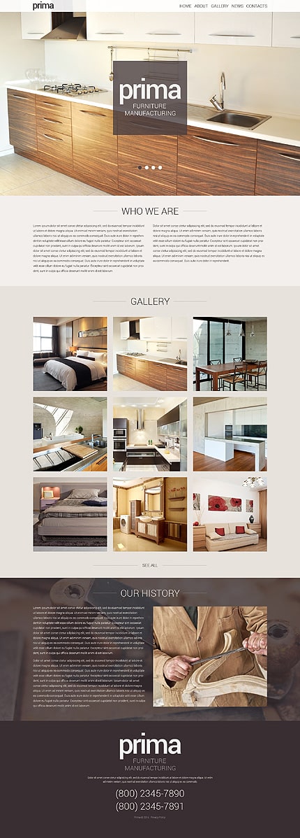 Furniture Responsive WordPress Theme