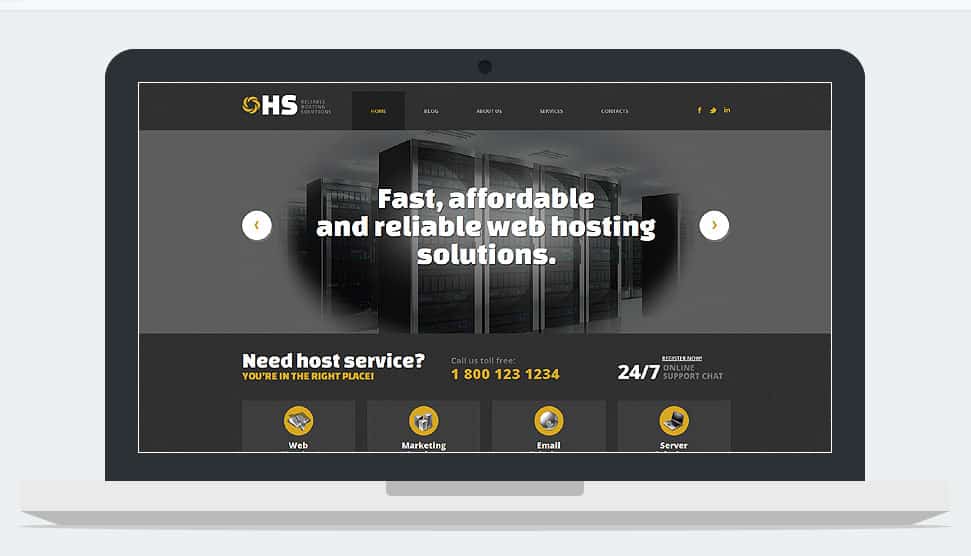 Hosting Solutions WordPress Theme
