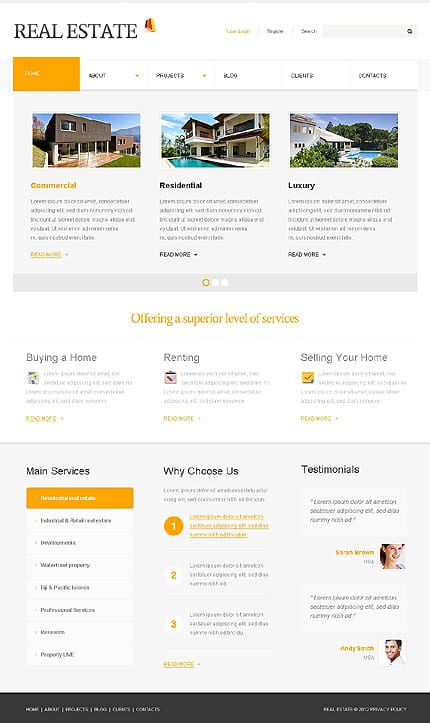 Real Estate Agency WordPress Theme