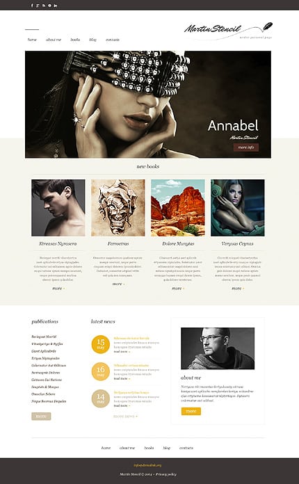 Personal Page Responsive WordPress Theme